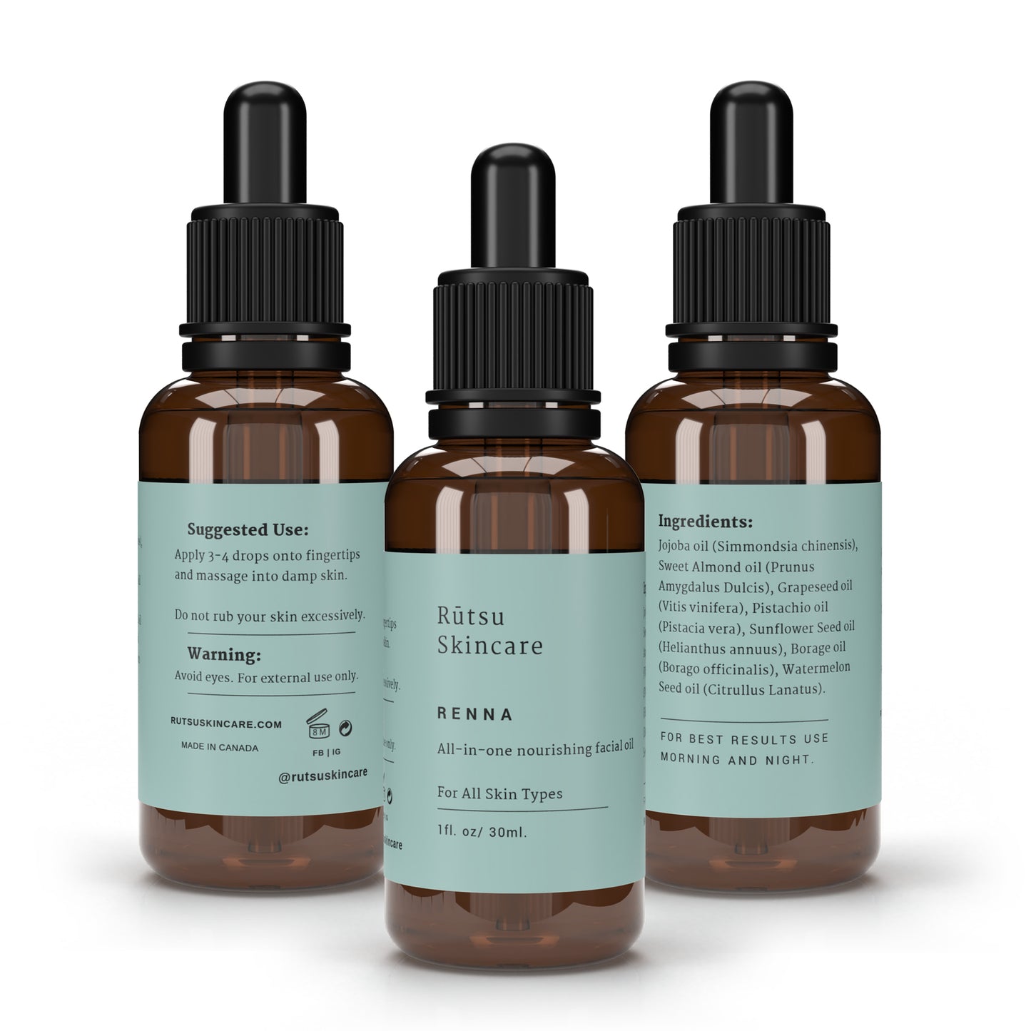 [Pre-Order 30ml] Rūtsu Renna Face Oil